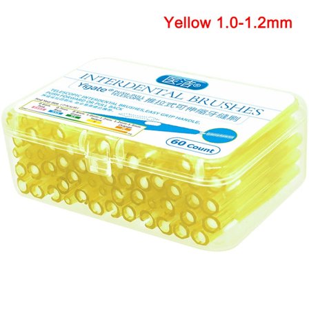 30/40/50/60 stk/eske Tannpirker Dental Interdentalbørste 0,6-1,5 mm Rengjøring Mellom Tennene Munnpleie Kjeveortopedisk I Form Tanntråd