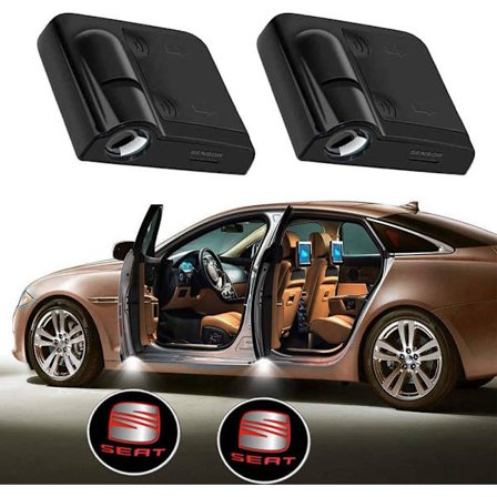 2 stk. bil dørlys logo projektor, tilpas din bil dørlys logo projektor til alle biler