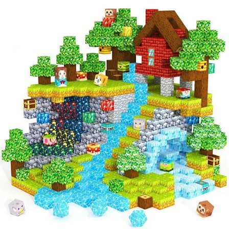 Magneettiset rakennuspalikat 150 kpl 2 cm palikoita, 3+ Montessori-aistilelut 3 4 5 6 7 8 9 10 11 12 8-12-vuotiaille pojille ja tytöille 