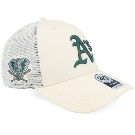 47 Brand - MLB Weiss Trucker Cap - Oakland Athletics MLB Sure Shot 47 Mvp Natural/White Trucker @ Hatstore
