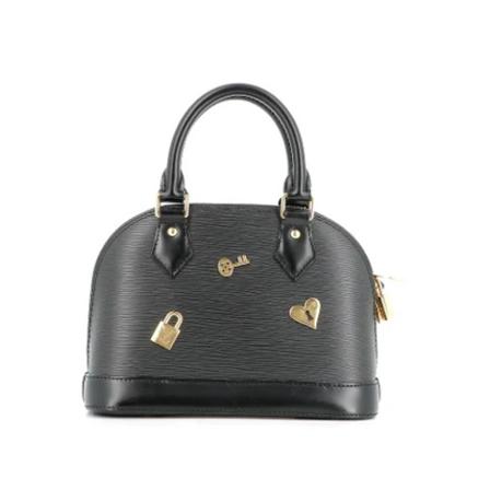 Louis Vuitton Vintage, Pre-owned Leather louis-vuitton-bags Zwart, Dames, Maat:ONE Size