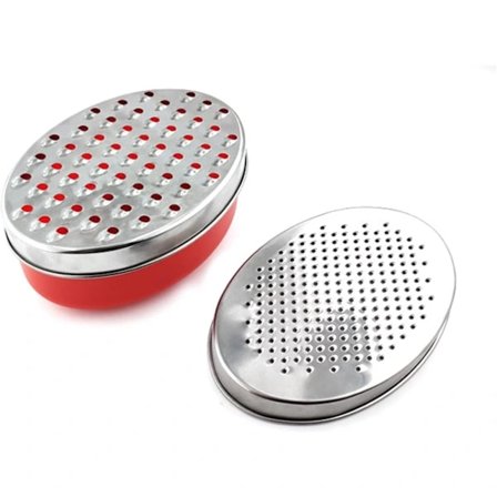 【PP】 Tvåsidig ost- och grönsaksskärare i rostfritt stål, potatisskärare med behållare för morötter, gurka, lök och potatis