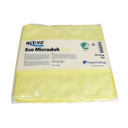 ACTIVA Microfiberduk ECO gul - Lyreco - Städ och hygien - Städdukar och diskdukar - Städdukar - Mikro