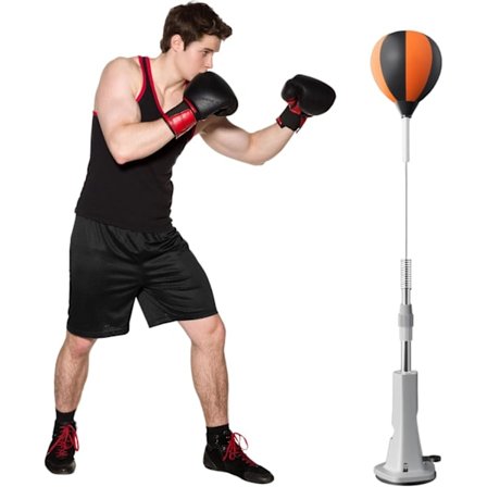 Bokse Reakstionsbold med Sugekop – Justerbar Højde 115–160 cm, Træn Reflekser, Hurtighed & Hånd-Øje Koordination