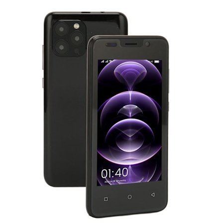 IP13 Pro 4,66 tommer HD-skærm Mobiltelefon Dual SIM Dual Standby Ultratynd Smartphone med Ansigtsgenkendelse RAM 2GB ROM 32GB Sort