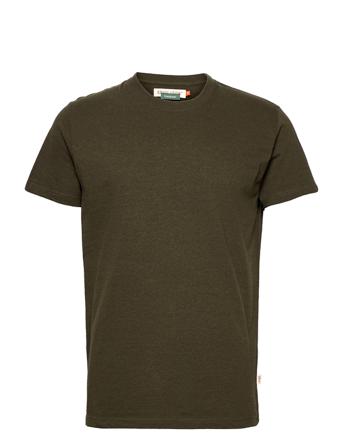 Regular Fit Round Neck T-Shirt T-shirts Short-sleeved Grønn Revolution