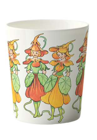 Design House Stockholm Elsa Beskow Mugg 28cl Nasturtium Glas Unisex Vit
