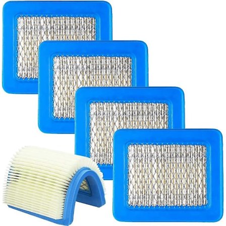 Motorluftfilter, 5 stk Motorluftfilter, Gressklipper Tilbehør Luftfilter, Luftfilterpatron For Gressklipper Pusseutskifting Blå Filter
