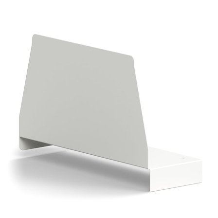 Shelf divider RELY, left, 160x300 mm, white