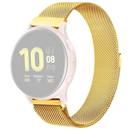 Samsung Galaxy Watch 5 (44mm) / (40mm) / Pro milanesisk urrem med magnetisk spænde - Guld