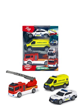 Dickie Toys | Dickie Toys 3-Pack Danish Rescue Vehicles | ONE SIZE