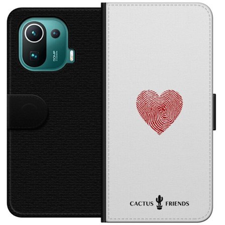 Yhteensopiva Lompakkokotelo Xiaomi Xiaomi Mi 11 Pro Cactus and Friends - Fingerprint Love