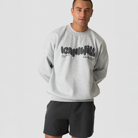 Træningstrøjer ICANIWILL Everyday Relaxed Sweatshirt Grå - Bodyman.dk