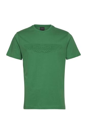 Am Emboss Tee Green Hackett London