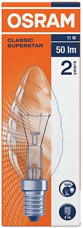 OSRAM Lyspære Classic BW E14 11W