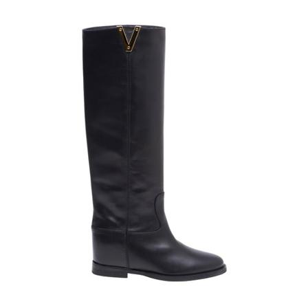 Via Roma 15, Knee Lenght Boots Zwart, Dames, Maat:39 EU