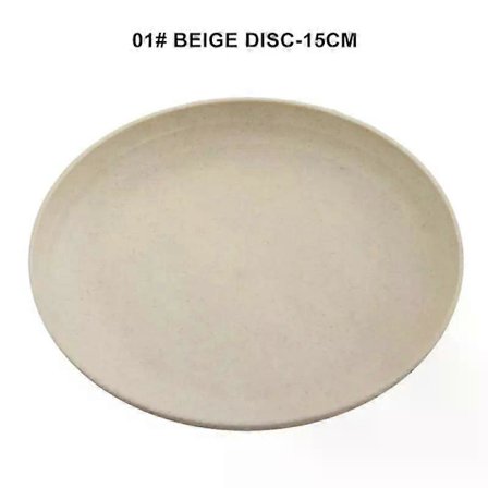 Lätta tallrikar av vetestrå, diskmaskins- och mikrovågssäkra desserttallrikar, middagstallrikar av vetestrå, pizzatallrik