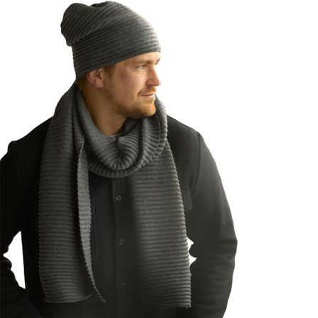 Design House Stockholm Pleece Gift Set - Mössa & Halsduk Accessoarer Unisex Grå ONESIZE