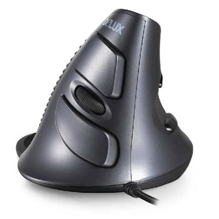 Vertikal mus - DeLUX - M618 - Kablet - Ergonomisk design - Komfortabel