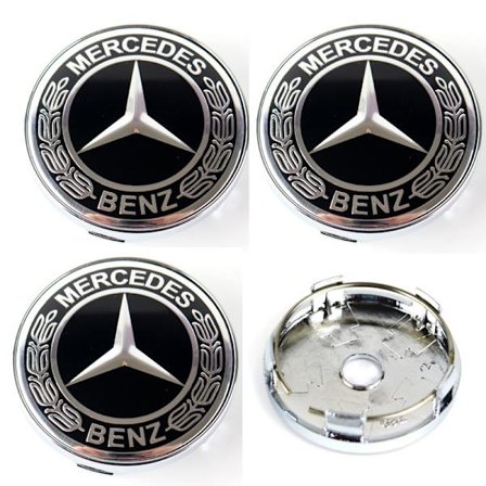 Mercedes centrumkåpor till fälgarna 60mm passar 57mm hål 4-pack ..