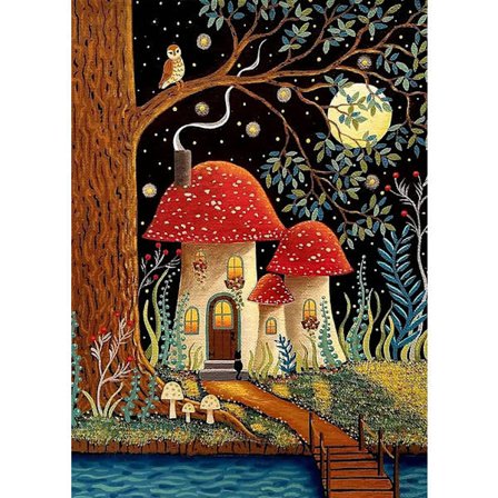 Svampar 5D Diamantmålning Kits för Vuxna - DIY Hantverk