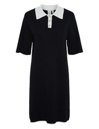 Yasmille Ss Knit Dress Black YAS