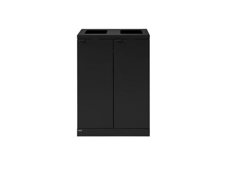 bica Avfallshantering 2x65L öppet inkast svart - Lyreco - Städ och hygien - Avfallshantering och källsortering - Sortering och återvinning