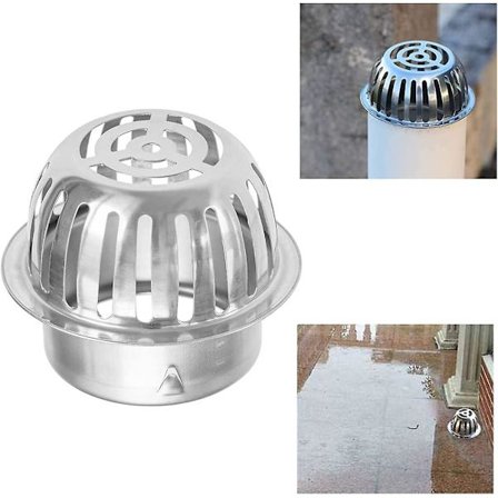 Rennebeskyttelse - Rennebladvern - Rustfritt stål bladvern for takrenner - 100mm - Bladvern - Forhindre blokkeringer