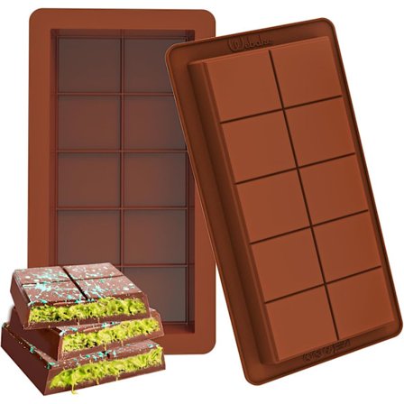 Chokoladebageform, robust og holdbar; til at lave forskellige typer chokoladekager._tfrf