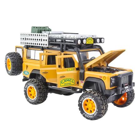 1:28 Diecast Pull Back Billeksaker Legering Jeep Äventyrsbil