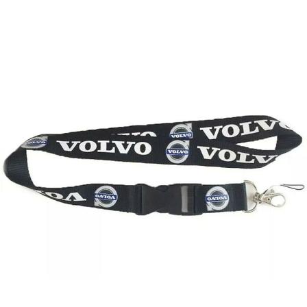 Volvo-kaulakoru avaimenper n, ID-kortin, ketjun ja kortinpidikkeen kanssa