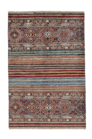 Shabargan Rug Modern Brown/Dark Red (Wool, Afghanistan)