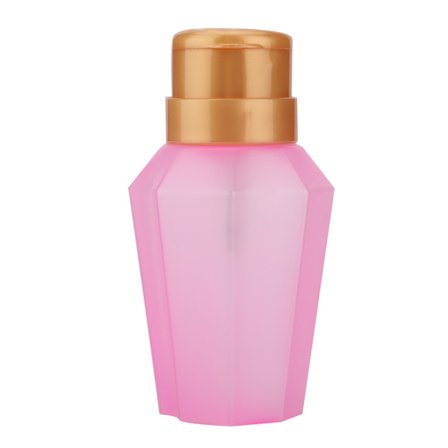 Nagellack Remover Pressflaska Nagellackborttagningsvätska Tom Behållare Manikyrverktyg (Rosa)