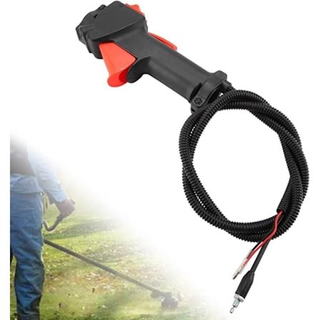 26 mm:n raivaussahan kahva 114 cm:n kaapelilla ja liipaisinkytkimellä ruohonleikkureille