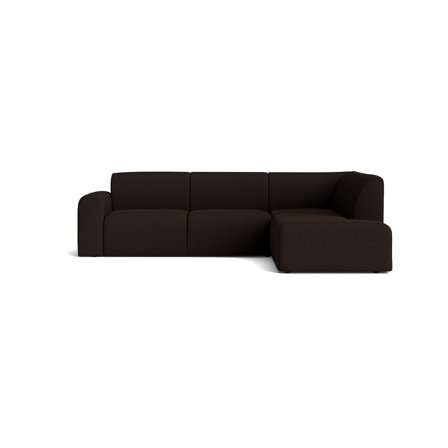 Interlude hjørnesofa, højrevendt - Cona Mørkebrun - 269x230x75 - Sofa, hjørnesofa