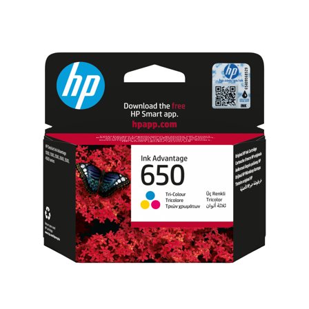 HP 650 - farge (cyan, magenta, gul) - original - blekkpatron