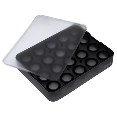 Lurch Isbitform for iskuler, Ø3 cm' - 'Sort/transparent