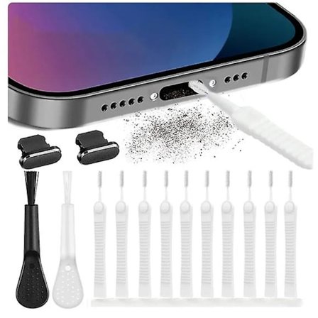 iPhone-puhelimen latausportin pölysuojan puhdistussarja