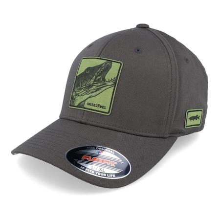 Skillfish - Grisjävel Laser Dark Grey Flexfit Wooly Flexfit Grey Cap - @ Hatstore