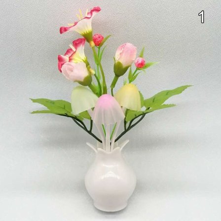 Färgglada lilla nattlampor LED svamp nattlampor 1 1