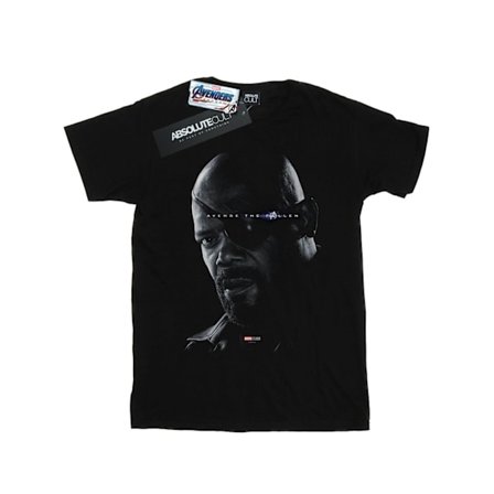 Marvel Mens Avengers Endgame Avenge The Fallen Nick Fury T-Shir