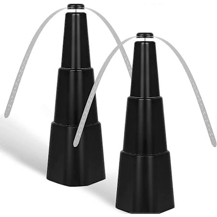 2-PAKNING Bærbar Bordfluevifte, Svart Fluevifte for Bord Innendørs og Utendørs, Restaurant Terrasse Flueavskrekkende Vifte Holder Fluer Unna