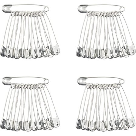 Sikkerhetsnåler 28/32/38/45/55mm, Pakke med 50, Nikkelbelagt, Klær Kunsthåndverk Sy Hemsøm Tekstil Stoff Babyklær