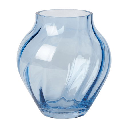 MANO ATELIER Glasvas 17 cm Dekoration Blå ONESIZE