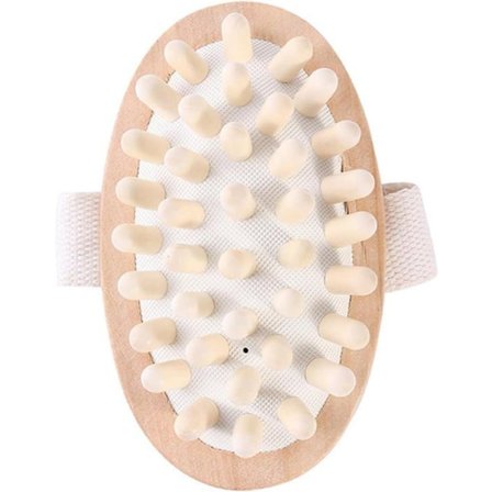 (Naturtre) Massasjebørste - Ikke spesifisert - Naturtre - Anti-cellulitt - Bærbar - Myke børstehår