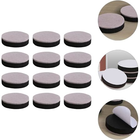 12 stk. Bordfotdeksel Sofaben Erstatning Stolbentrekk Møbelbenpute Spiker-på Glidepute Bordfot Høydejusteringspute Beskyttelsesdeksel Gulv