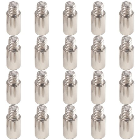 20st Hylla Fäste Pinnar Pins Set Metall Skåp Garderob Möbler Hylla Stöd Pins Dubbar Pinnar Enkel installation