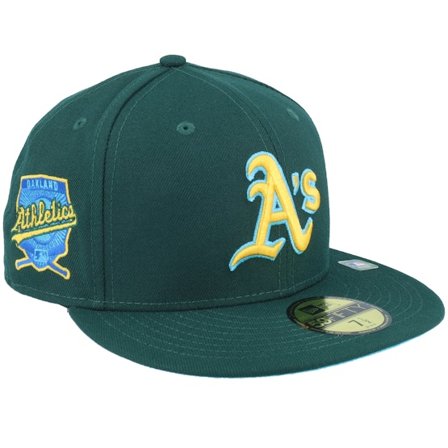 New Era - MLB Green fitted Czapka Z Daszkiem - Oakland Athletics 59FIFTY Fathers Day 23 Green Fitted @ Hatstore