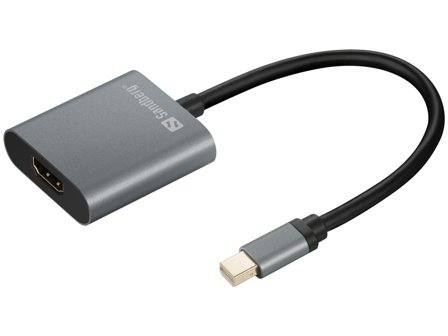Sandberg video adapter - DisplayPort / HDMI - 17 cm