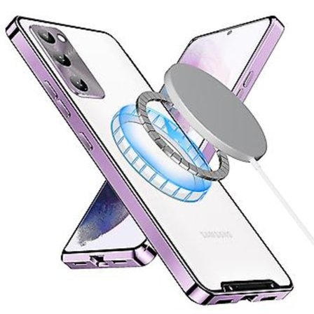 Hårdt Magnetfodral med Linskamera Skyddsflim Kompatibel med Samsung Galaxy S23 Ultra Plus